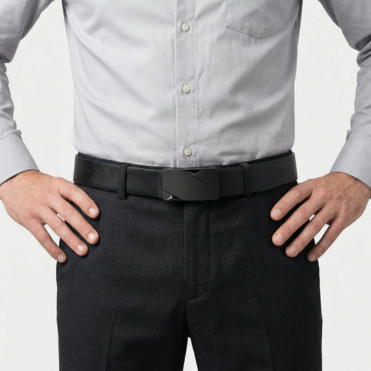 Beltique - Automatikgürtel Mit Modernem Schnalle Schwarz Decorique.de