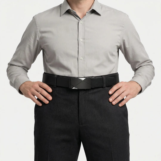 Beltique - Automatikgürtel Mit Modernem Schnalle Silber Decorique.de