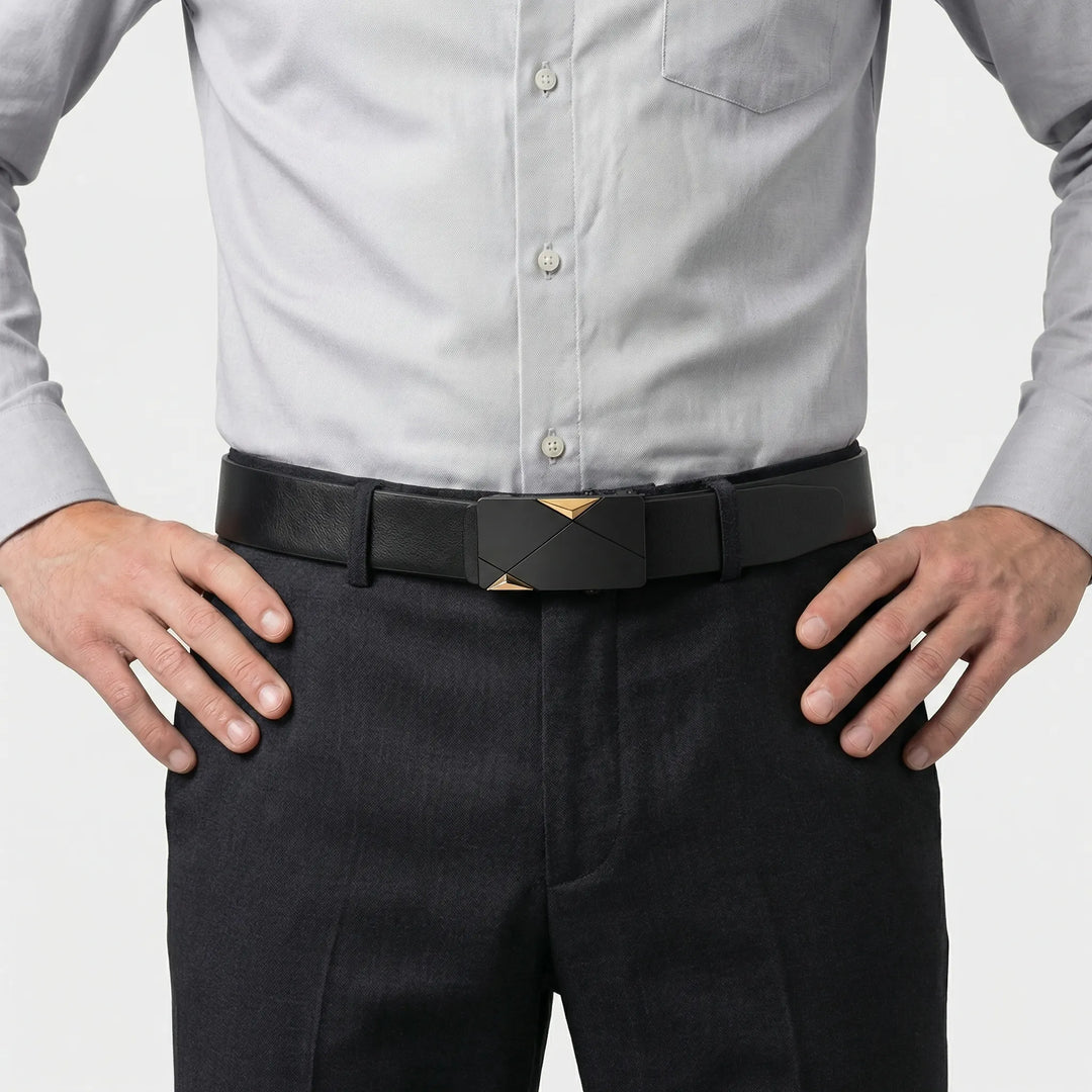 Beltique - Automatikgürtel Mit Modernem Schnalle Gold Decorique.de