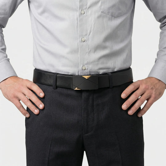 Beltique - Automatikgürtel Mit Modernem Schnalle Gold Decorique.de