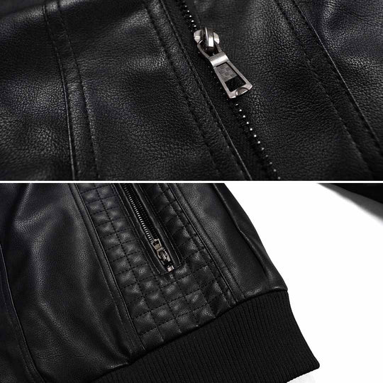Ben | Premium Lederjacke mit Kapuze | Herren4