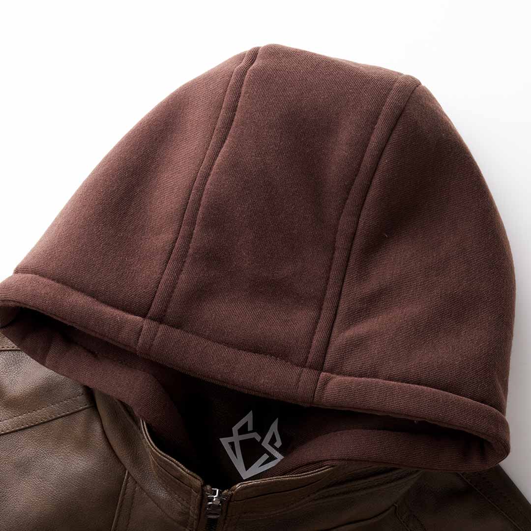 Ben | Premium Lederjacke mit Kapuze | Herren5