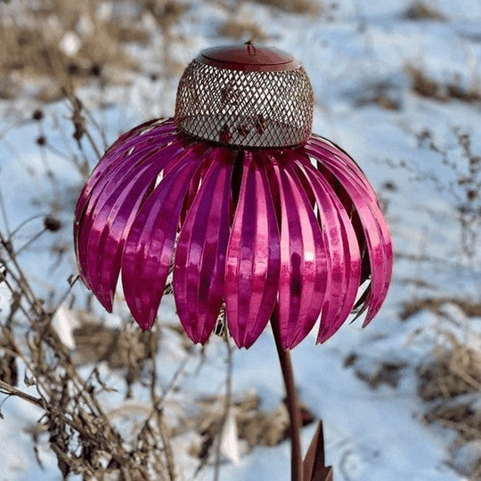 BirdBliss | Ästhetisches Sonnenhut-Vogelfutterhaus2