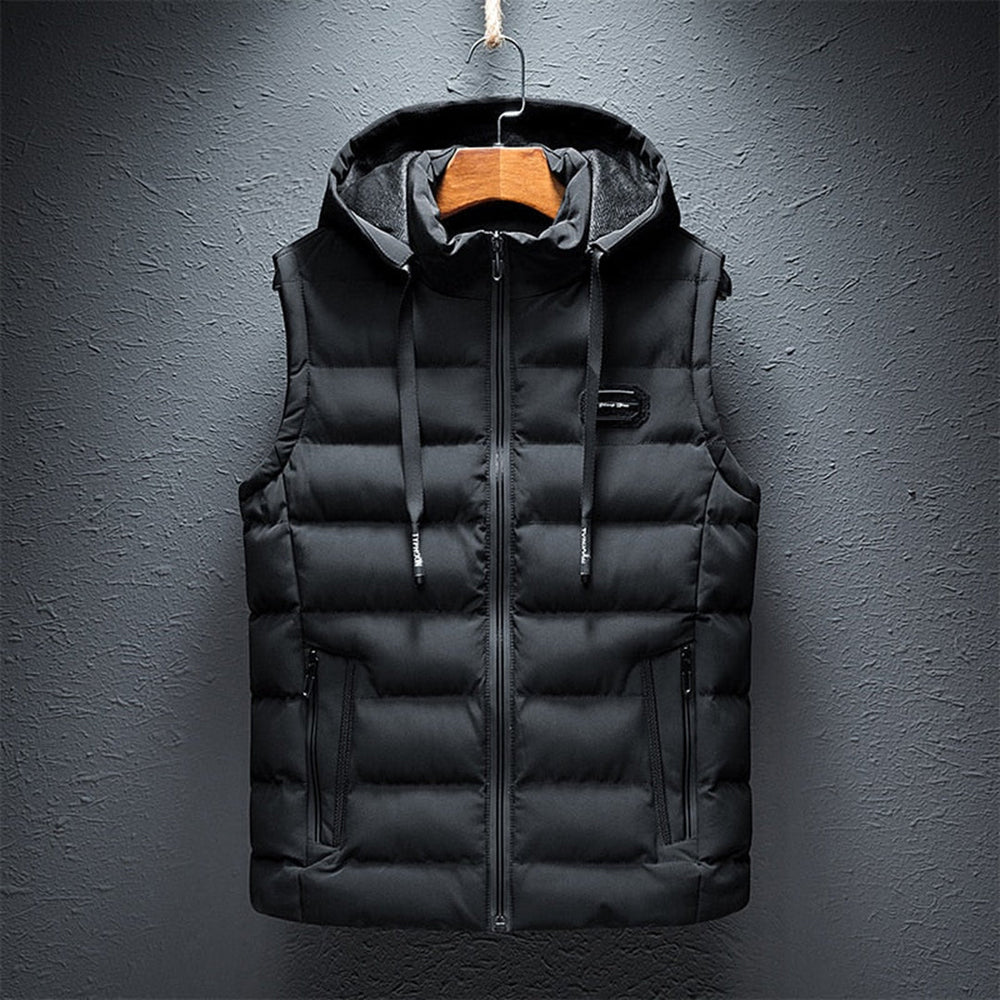 Variant image for Ettorio Herren Weste Schwarz - Premium Winterweste aus Baumwolle, Wolle und Polyester-9