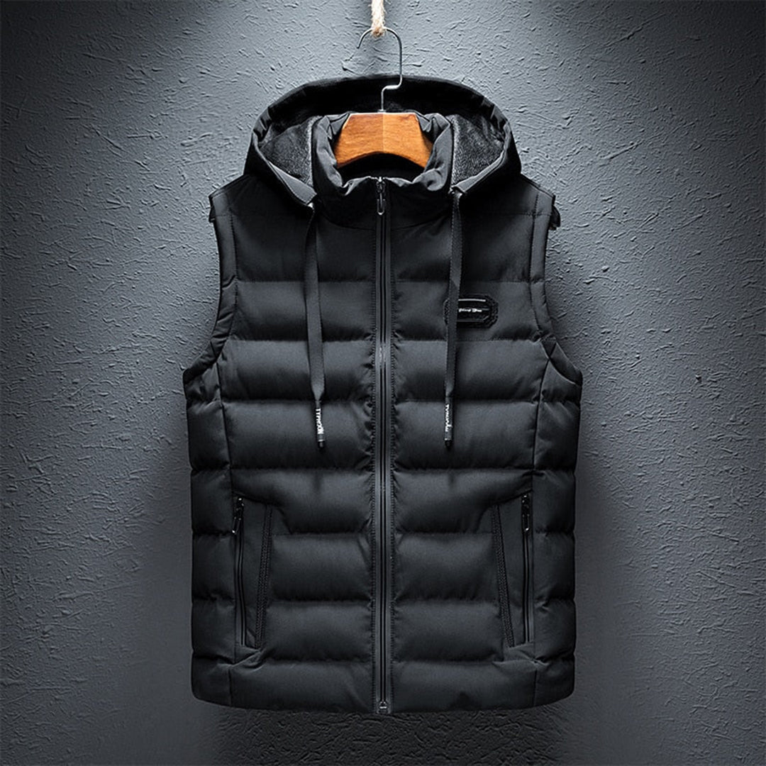 Variant image for Ettorio Herren Weste Schwarz - Premium Winterweste aus Baumwolle, Wolle und Polyester-9