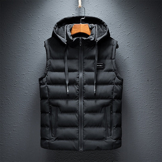 Variant image for Ettorio Herren Weste Schwarz - Premium Winterweste aus Baumwolle, Wolle und Polyester-9