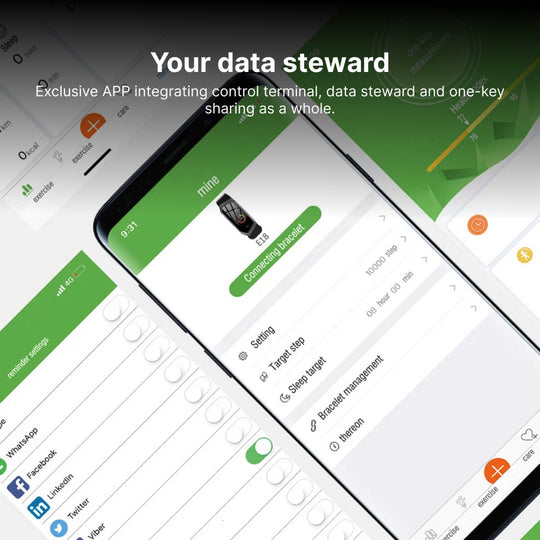 CardioFit | Blutdruck-Smartwatch mit Fitness- & Schlafüberwachung
