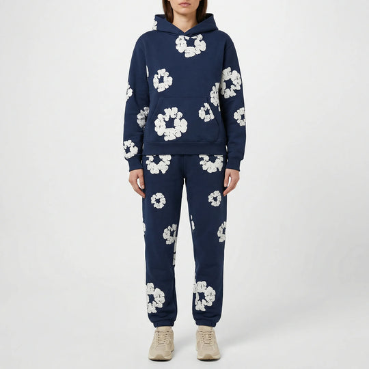 Bloomelle - Zweiteiliges Sportliches Set Dunkelblau Decorique.de