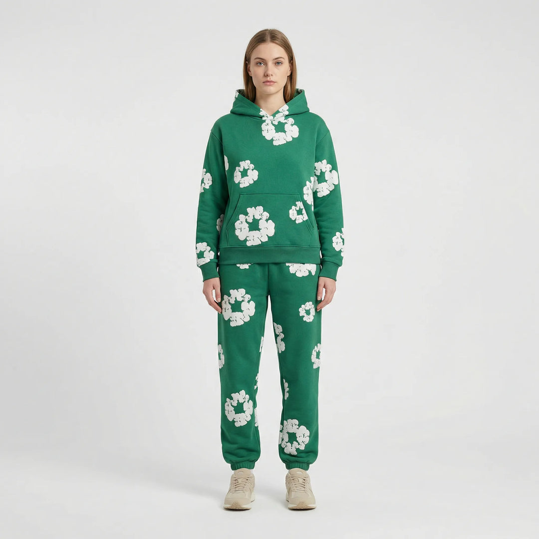 Bloomelle - Zweiteiliges Sportliches Set Grün Decorique.de