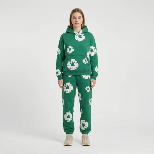 Bloomelle - Zweiteiliges Sportliches Set Grün Decorique.de