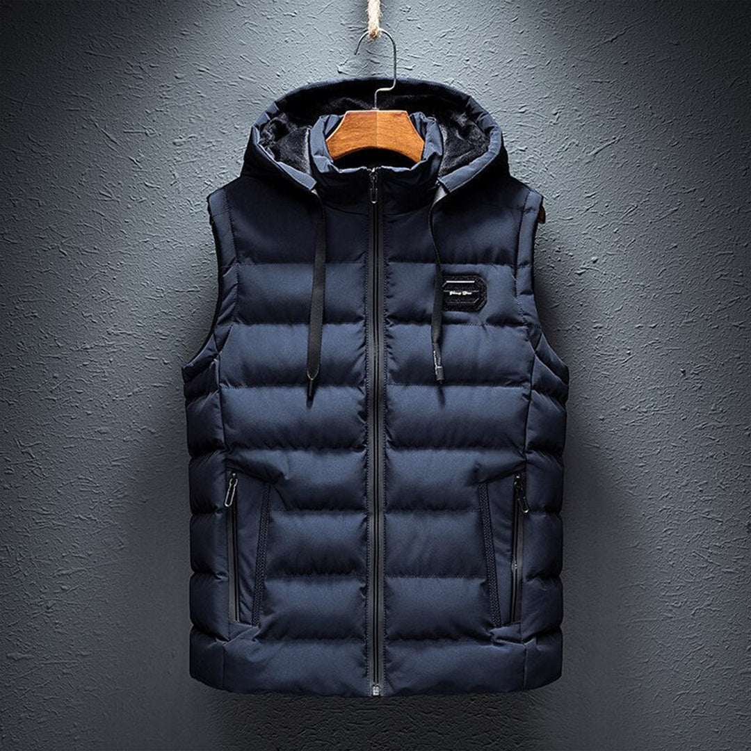 Variant image for Ettorio Herren Weste Schwarz - Premium Winterweste aus Baumwolle, Wolle und Polyester-17