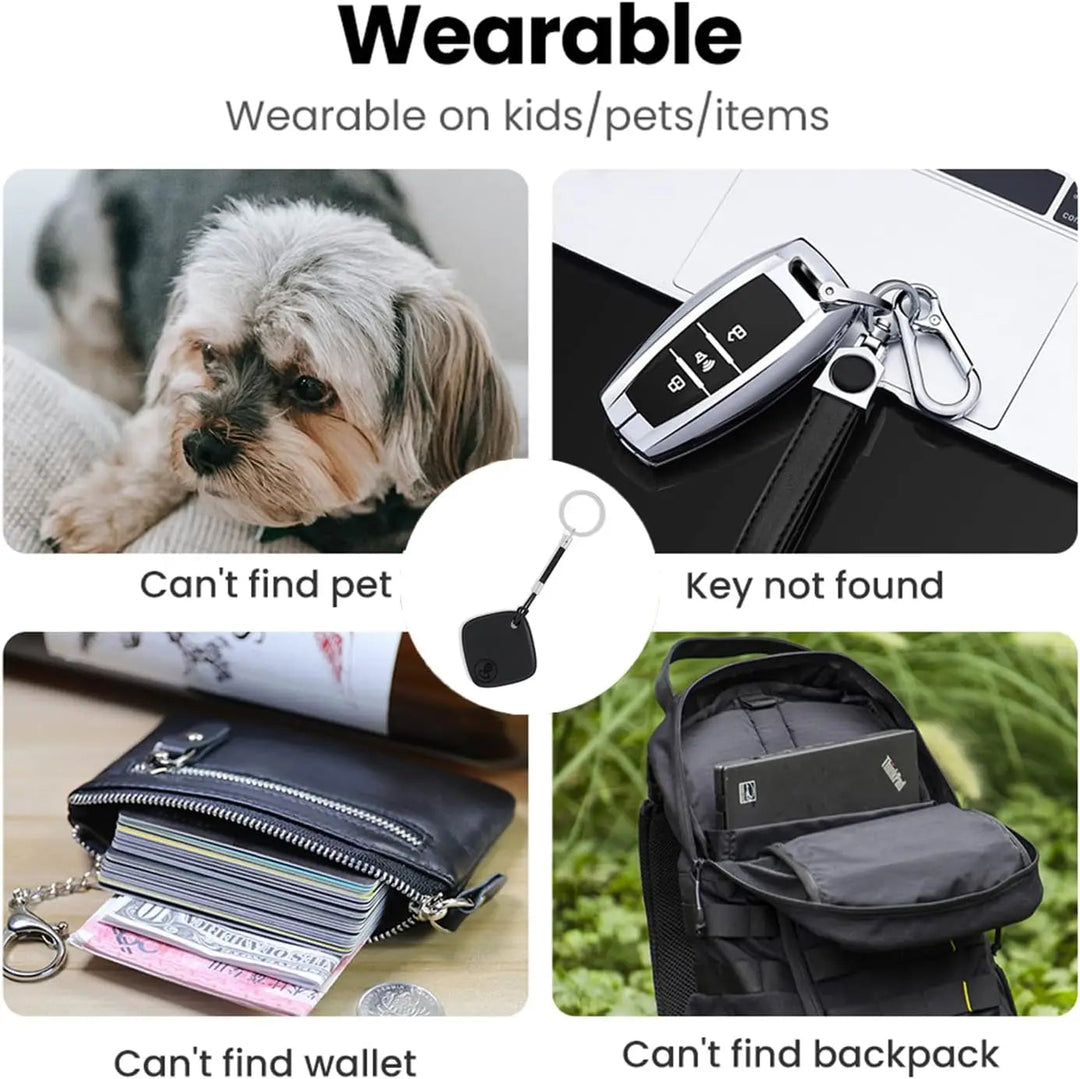 Bluetooth Tracker für iOS mit Lautsprecher und Austauschbarer Batterie – Verlorene Gegenstände Einfach Finden 5