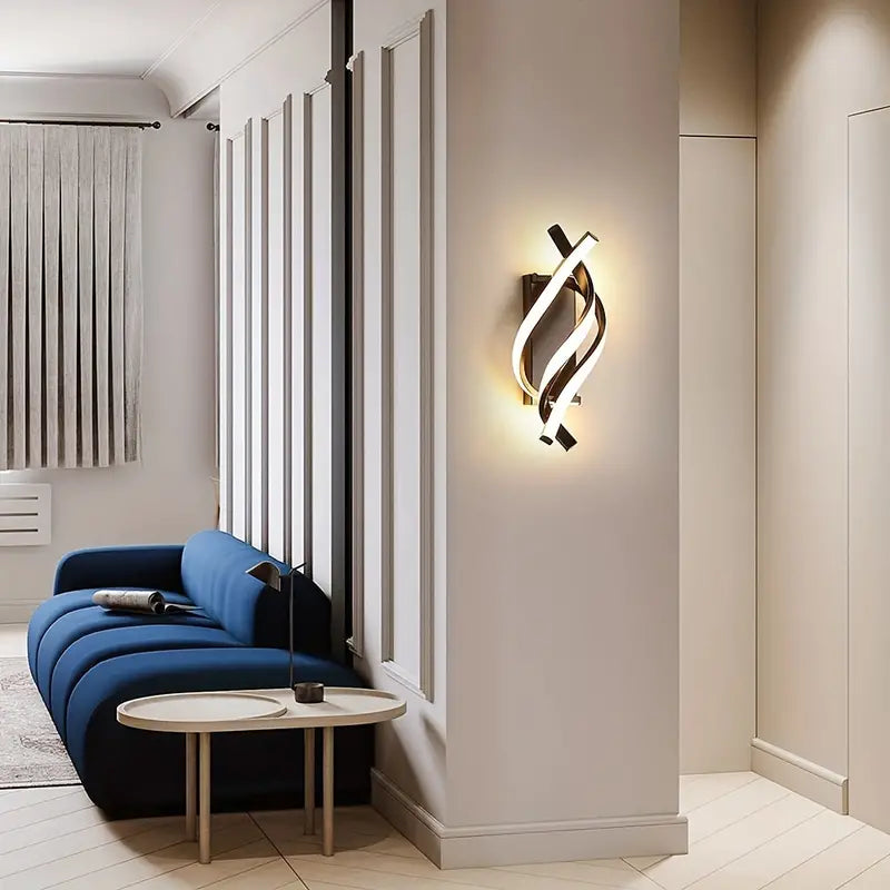 BrillianceBeam | Moderne und minimalistische Geschwungenewandleuchte4