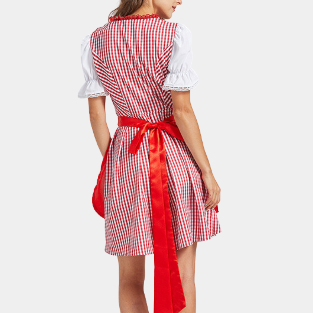Rubinblüte | Damen-Dirndl – Glanzvolle Festtagsmode