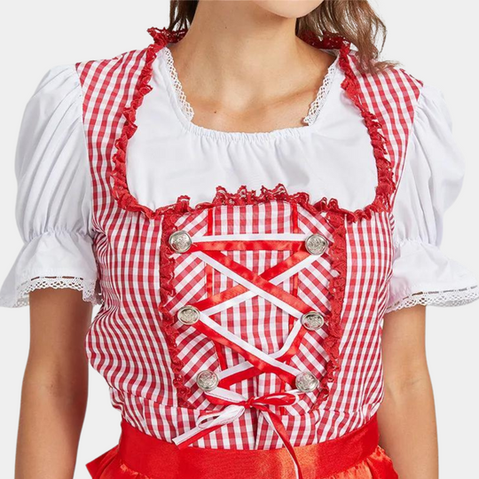 Rubinblüte | Damen-Dirndl – Glanzvolle Festtagsmode