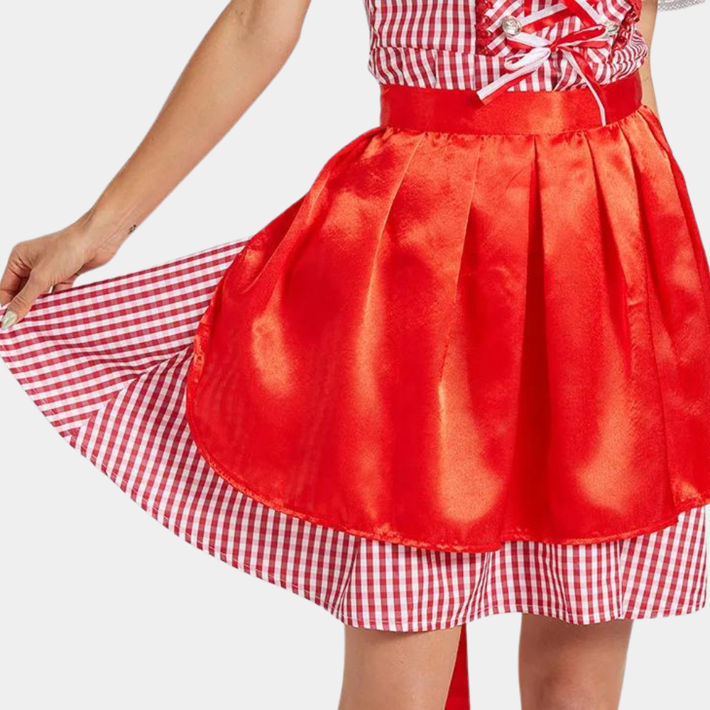 Rubinblüte | Damen-Dirndl – Glanzvolle Festtagsmode