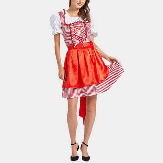 Rubinblüte | Damen-Dirndl – Glanzvolle Festtagsmode