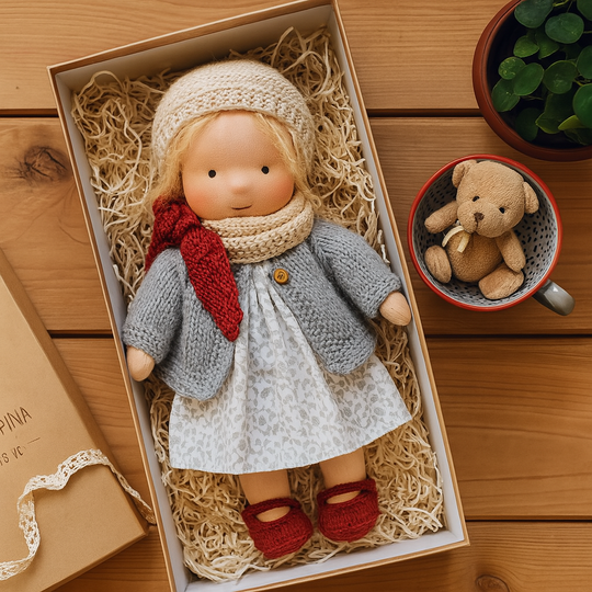 LittleCarol | Handgemachte Waldorf-Puppe – Sanft, Waschbar & Langlebig