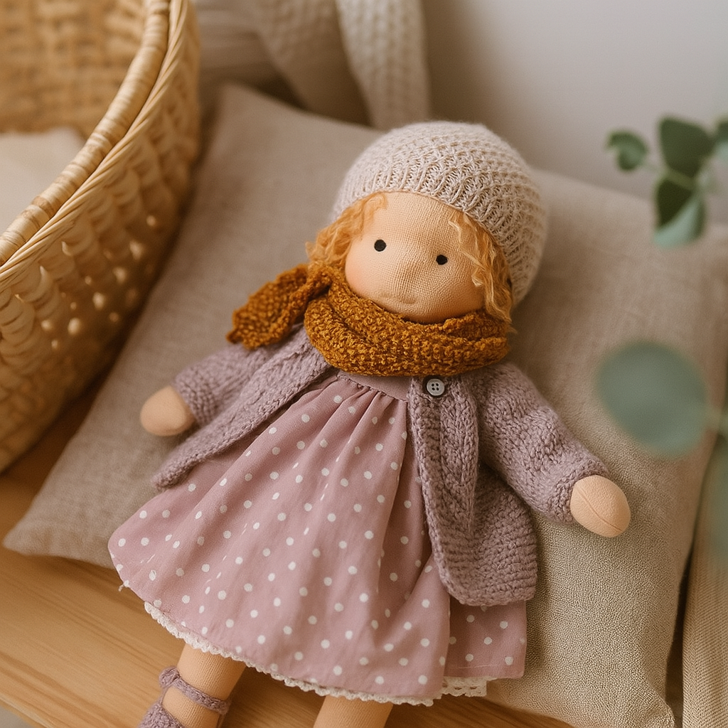 LittleCarol | Handgemachte Waldorf-Puppe – Sanft, Waschbar & Langlebig
