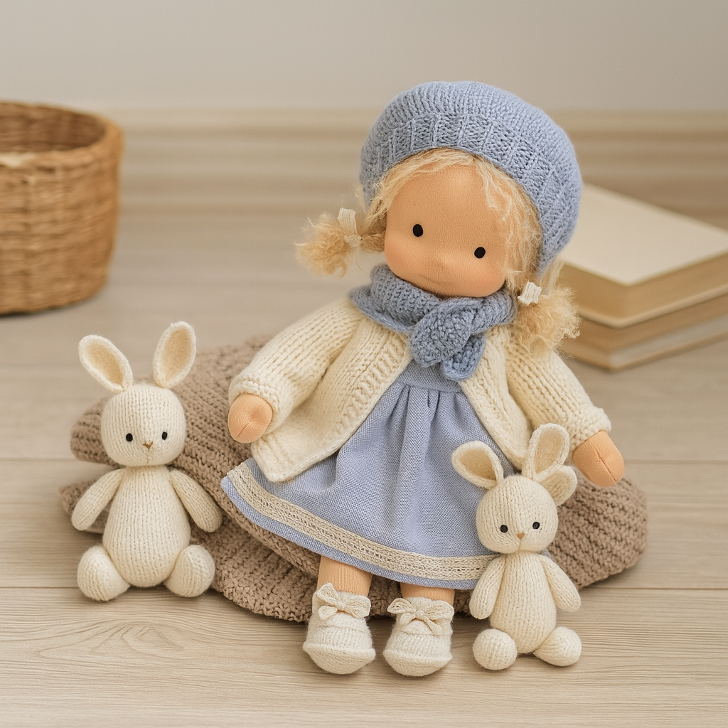 LittleCarol | Handgemachte Waldorf-Puppe – Sanft, Waschbar & Langlebig