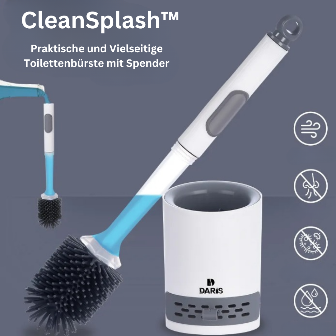 CleanSplash | Praktische und Vielseitige Toilettenbürste mit Spender3