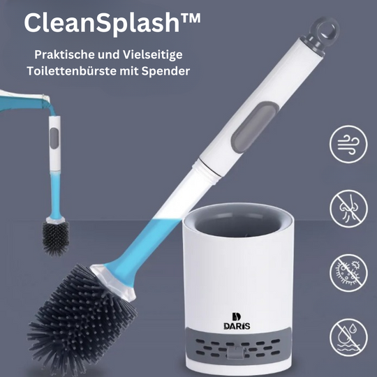 CleanSplash | Praktische und Vielseitige Toilettenbürste mit Spender3