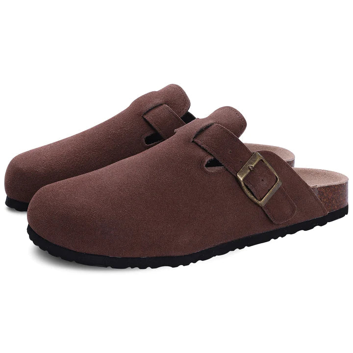 Orthopädische Hausschuhe Damen - Clogs mit Fußgewölbeunterstützung und Verstellbarer Schnalle-6