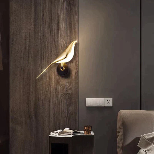 GlowFeather | Moderne LED-Vogel-Wandleuchte