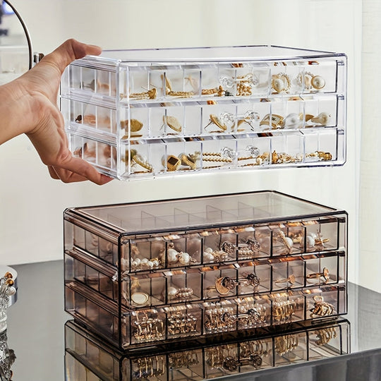 JewelVault | 3-Schicht-Ring- & Ohrring-Organizer