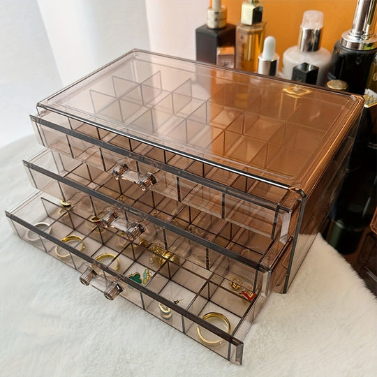 JewelVault | 3-Schicht-Ring- & Ohrring-Organizer