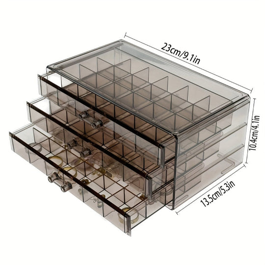 JewelVault | 3-Schicht-Ring- & Ohrring-Organizer