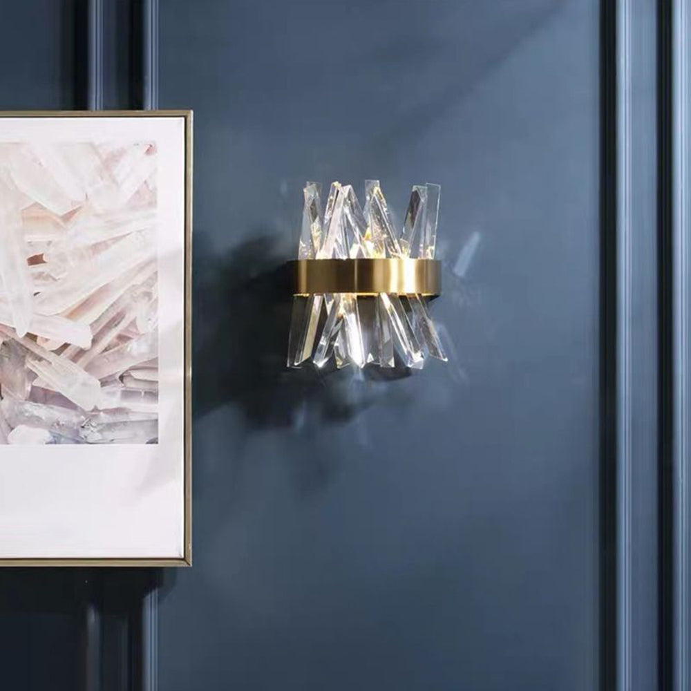 CrystalCrown | Goldene Kristall Wandleuchte4