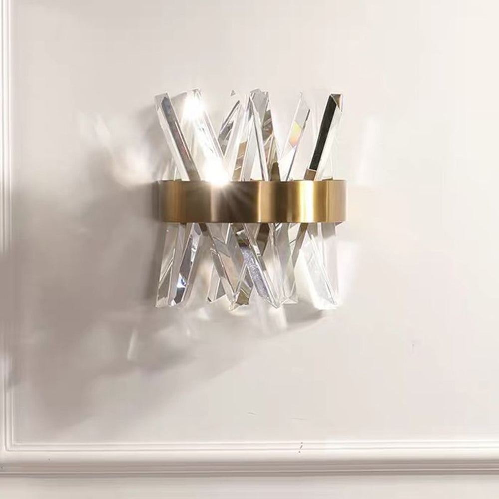 CrystalCrown | Goldene Kristall Wandleuchte5