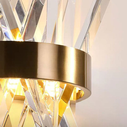 CrystalCrown | Goldene Kristall Wandleuchte7
