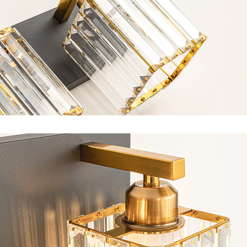 CrystalCube | Luxuriöse Kristall-Wandleuchte2