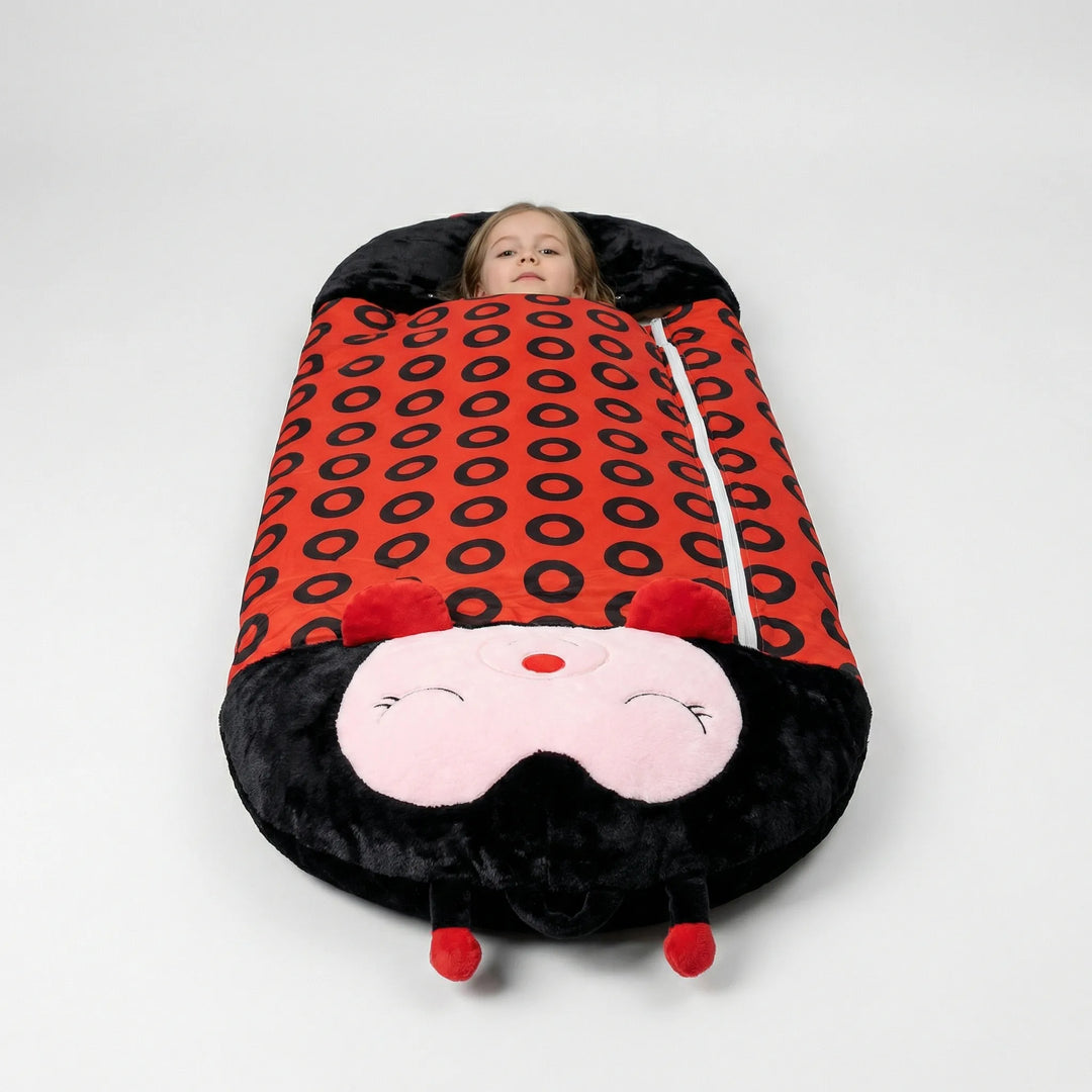 Cuddlio - Kinder Schlafsack Kuscheltier Kombination Marienkäfer Decorique.de