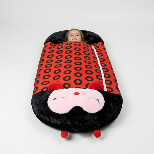 Cuddlio - Kinder Schlafsack Kuscheltier Kombination Marienkäfer Decorique.de