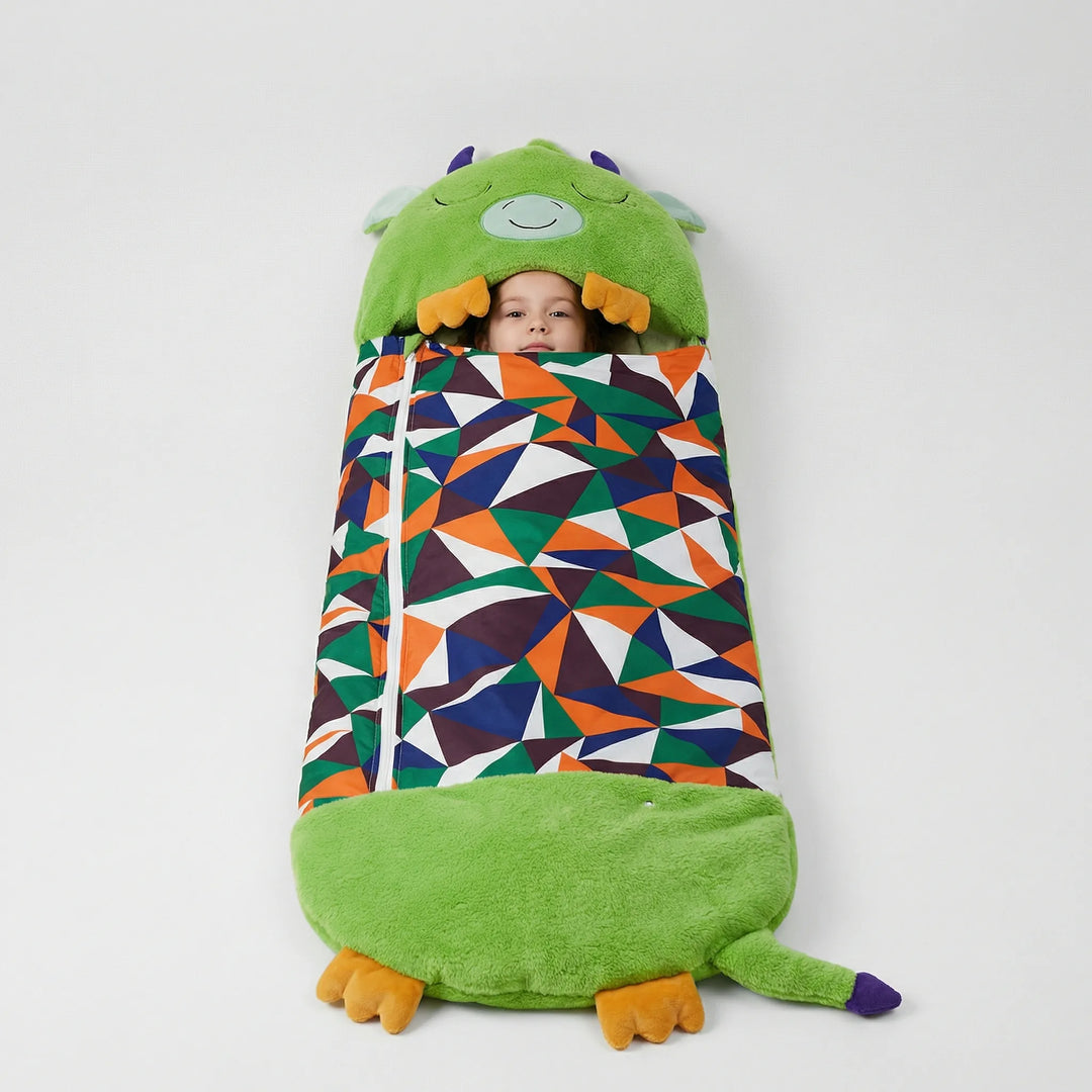 Cuddlio - Kinder Schlafsack Kuscheltier Kombination Drage Decorique.de