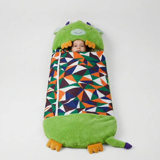Cuddlio - Kinder Schlafsack Kuscheltier Kombination Drage Decorique.de