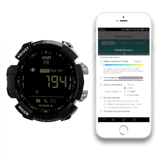 TactiTime | Militärische Smartwatch - Robuste Fitness- und Tagesaufzeichnung