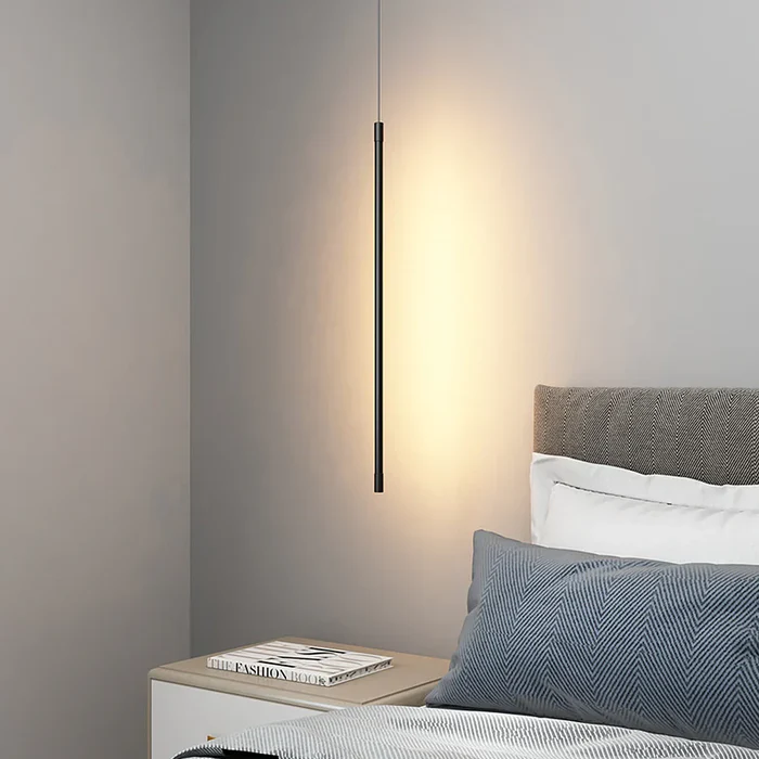 LineaLuxe | Minimalistische lange LED-Pendelleuchte aus Aluminium