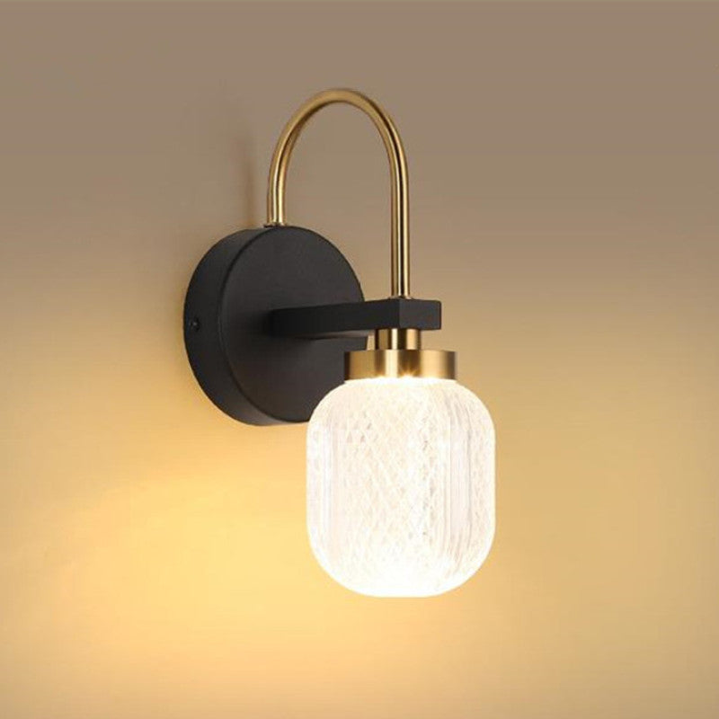 DiamondLuxe | Wandleuchte aus strukturiertem Glas3
