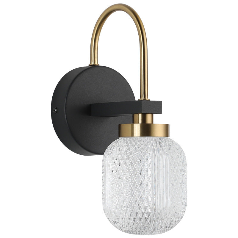 DiamondLuxe | Wandleuchte aus strukturiertem Glas5