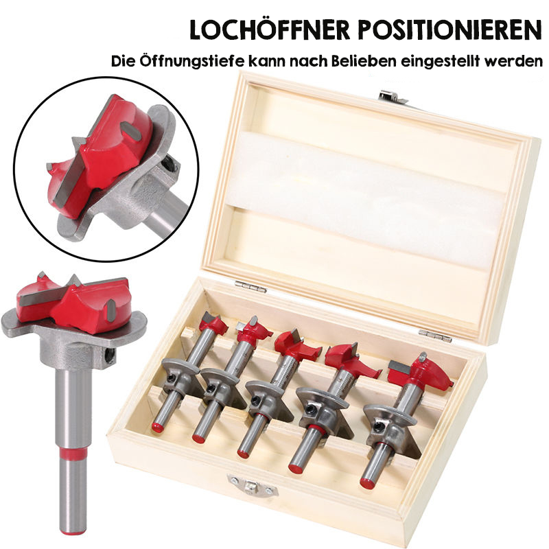 DrillPro | Präzisions-Bohrerset für Holzbearbeitung1