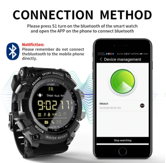 TactiTime | Militärische Smartwatch - Robuste Fitness- und Tagesaufzeichnung