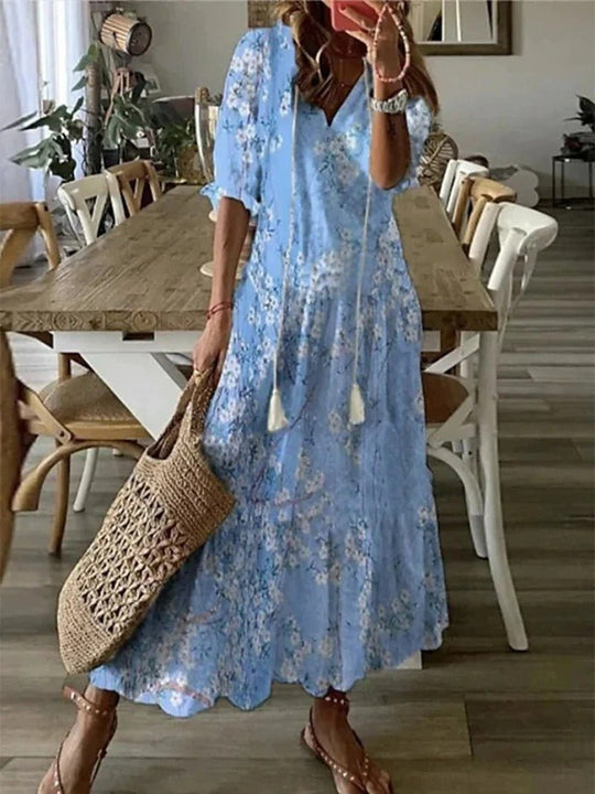 Elisa | Damen Sommer Strandkleid | Maxi4