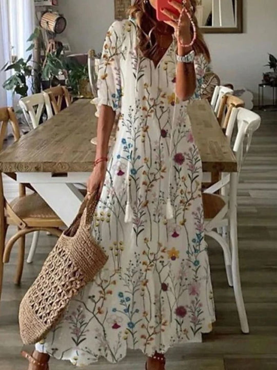 Elisa | Damen Sommer Strandkleid | Maxi5