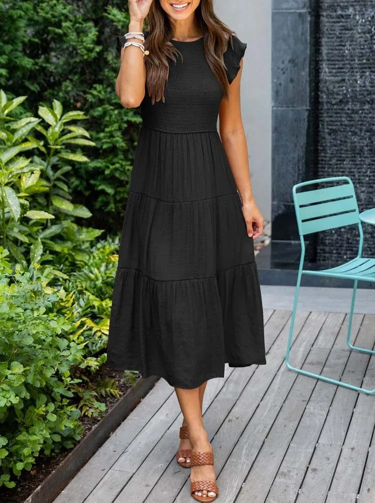 Elli | Damen Elegante Luftigekleid | Maxi3
