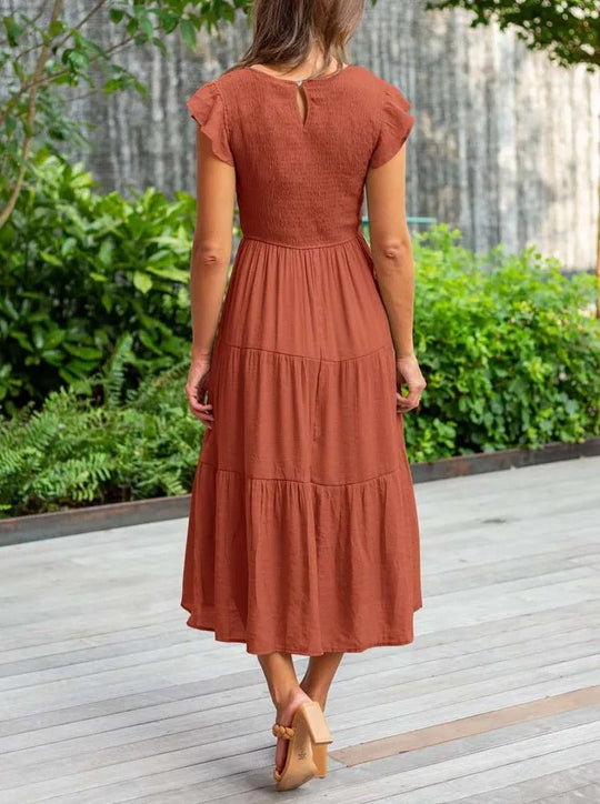 Elli | Damen Elegante Luftigekleid | Maxi5