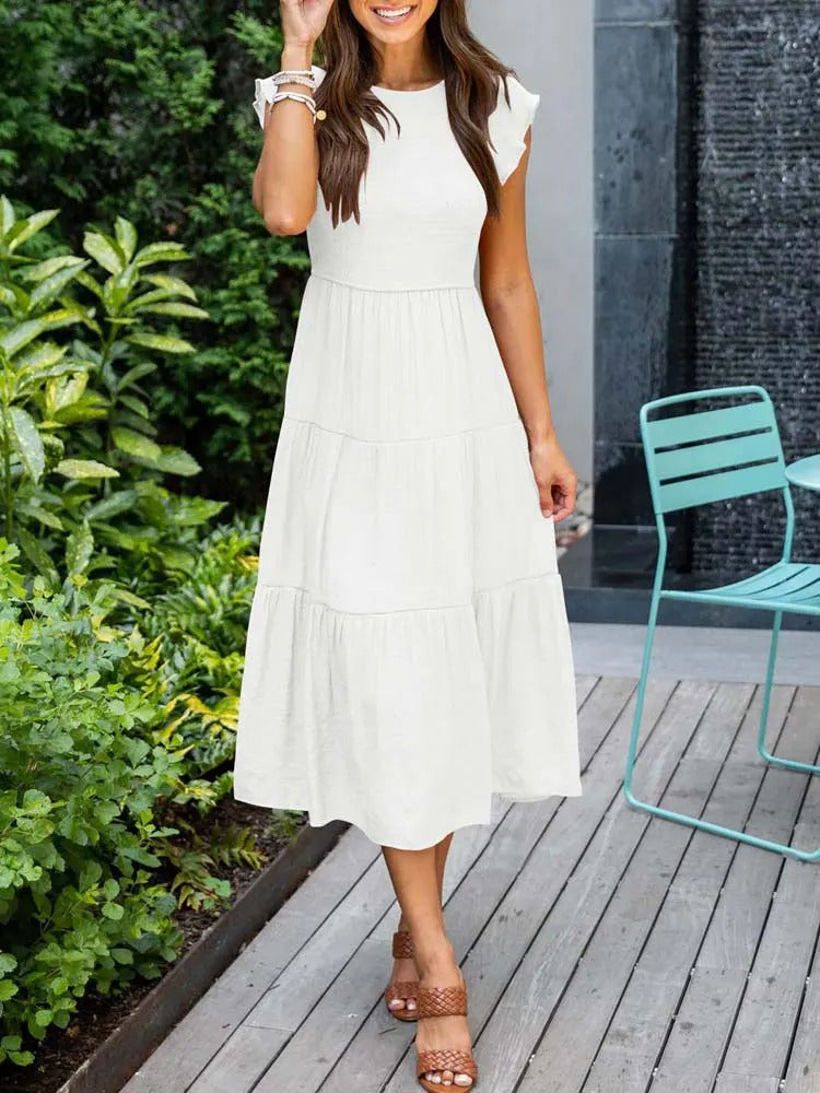 Elli | Damen Elegante Luftigekleid | Maxi8